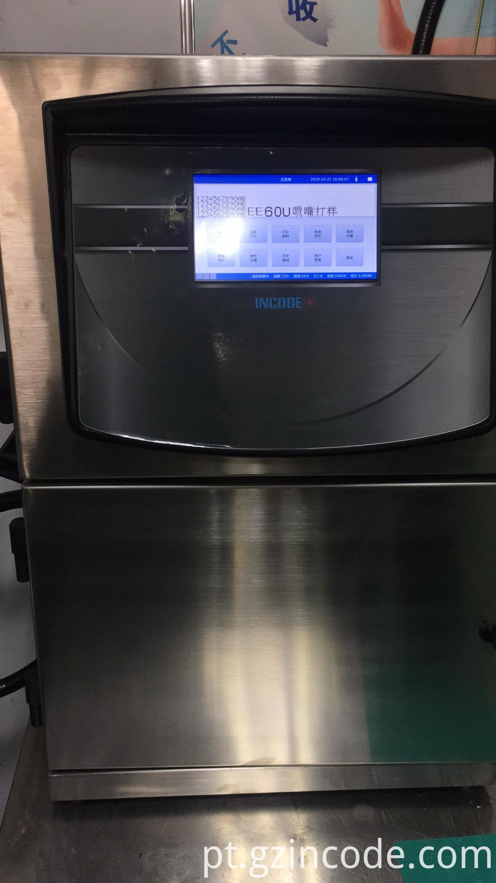Impressora de codificação a jato de tinta industrial Industrial Inkjet Coding Printer